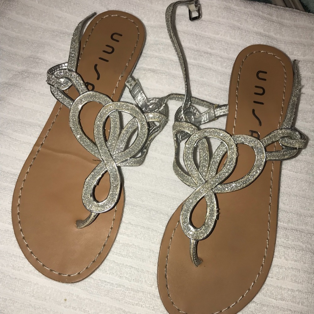 UNISA silver sandals